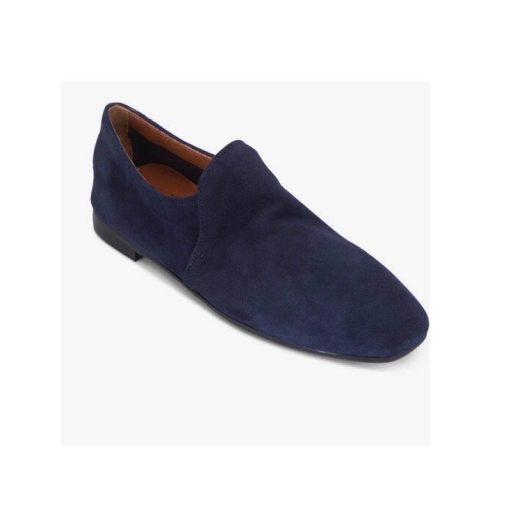 AQUATALIA Revy Sapphire Blue Weatherproof Soft Suede Loafer